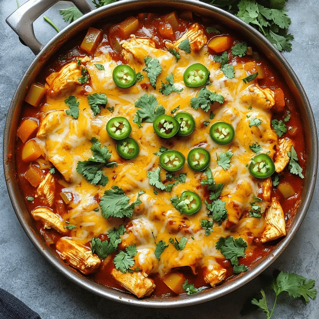 Chicken Enchilada Skillet Flavor-Packed Comfort Meal