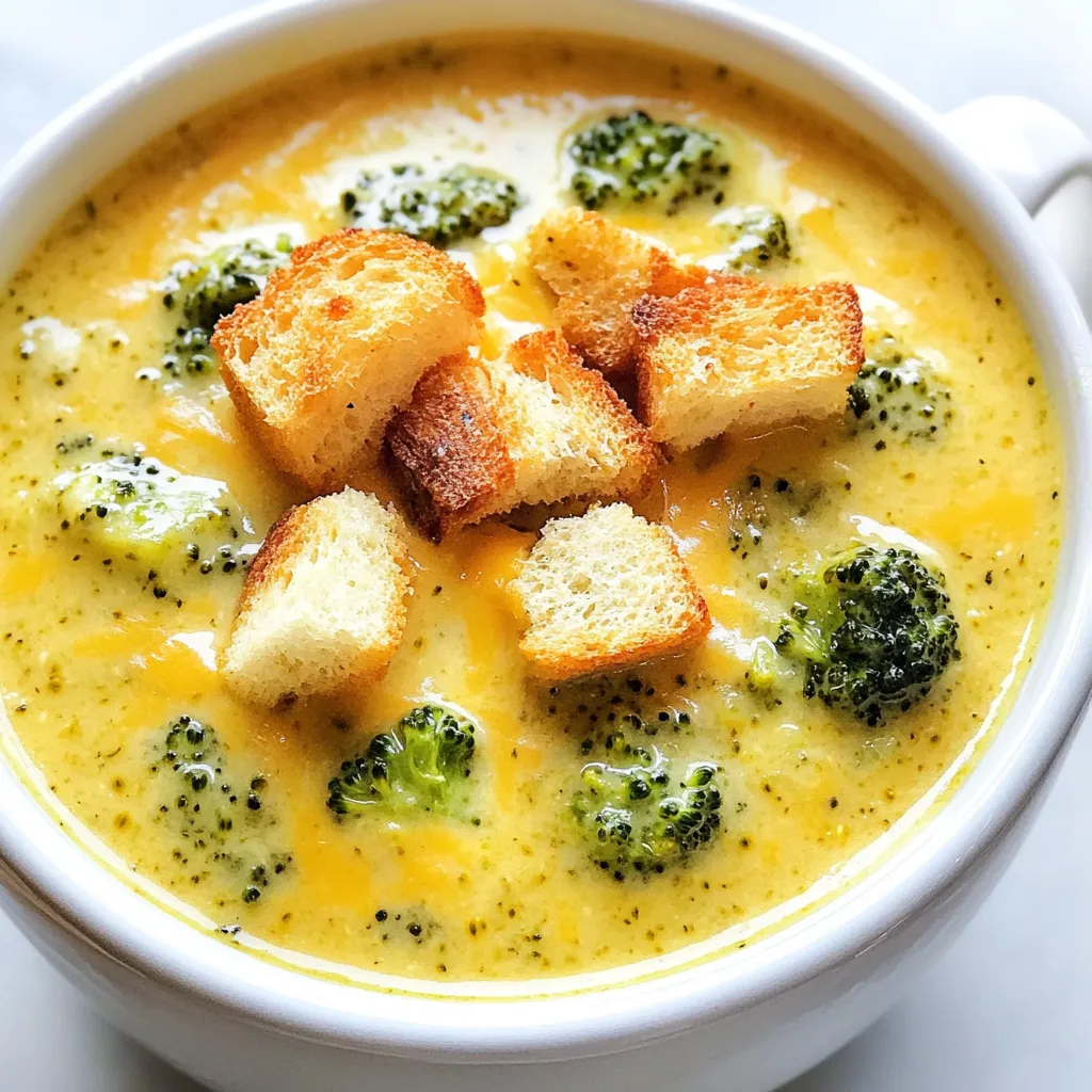 Broccoli Cheddar Soup Comforting and Quick Recipe
