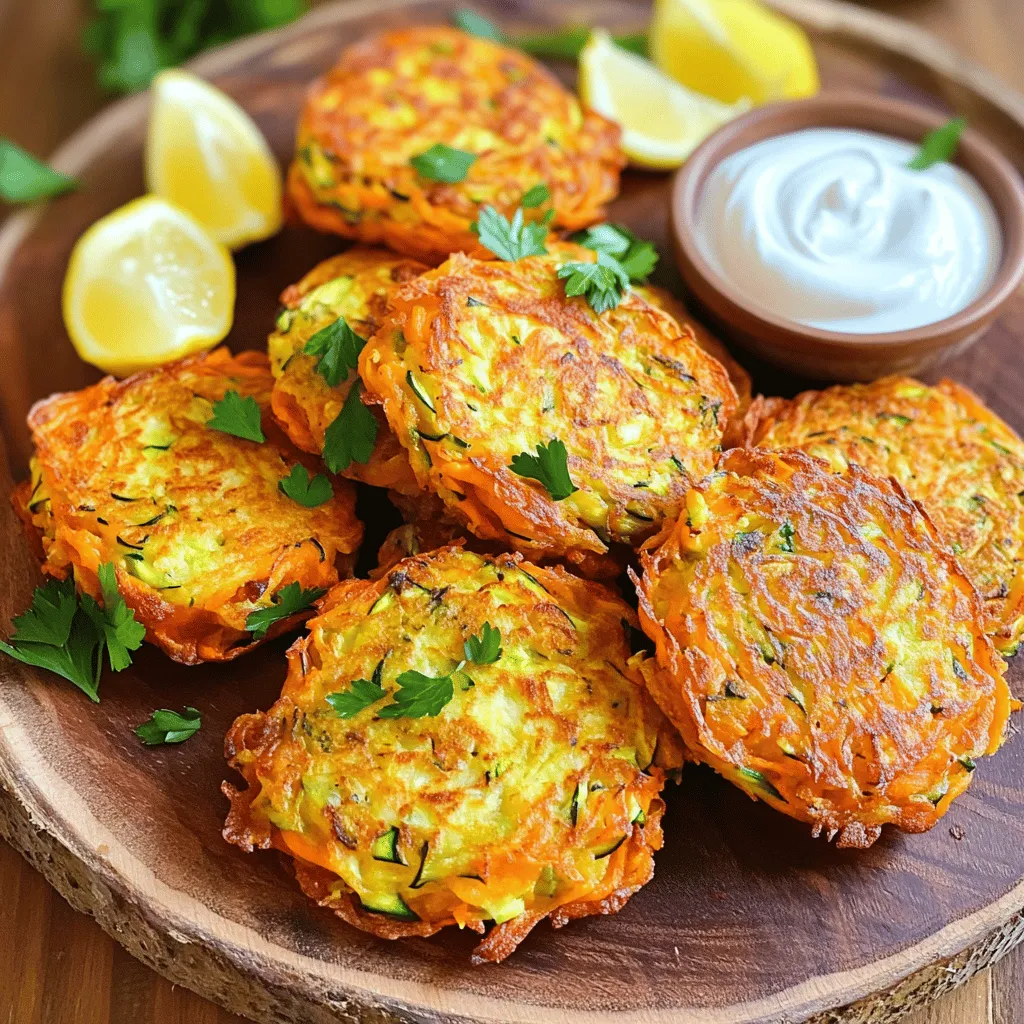 Carrot Zucchini Fritters Healthy and Simple Recipe