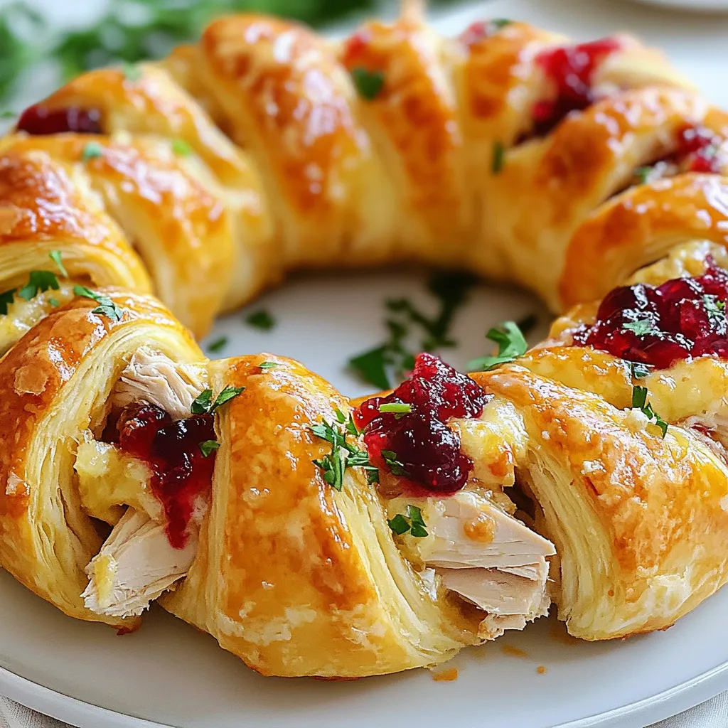 Turkey Cranberry Crescent Ring Simple and Tasty Dish