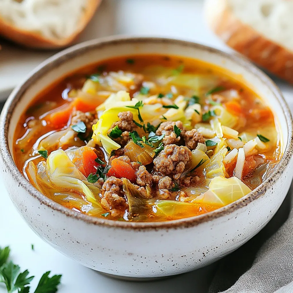 Cabbage Roll Soup Flavorful Comfort in Every Bowl