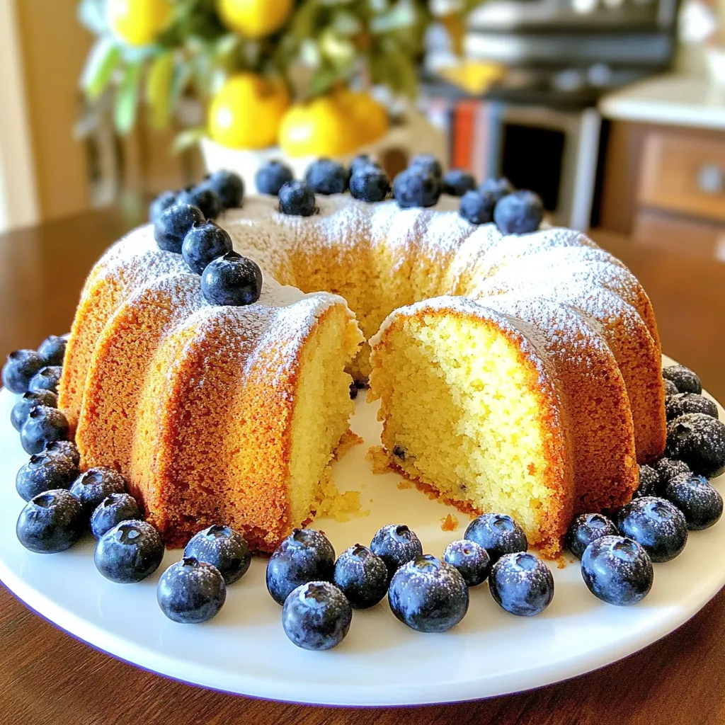 Lemon Blueberry Pound Cake Simple and Delicious Treat
