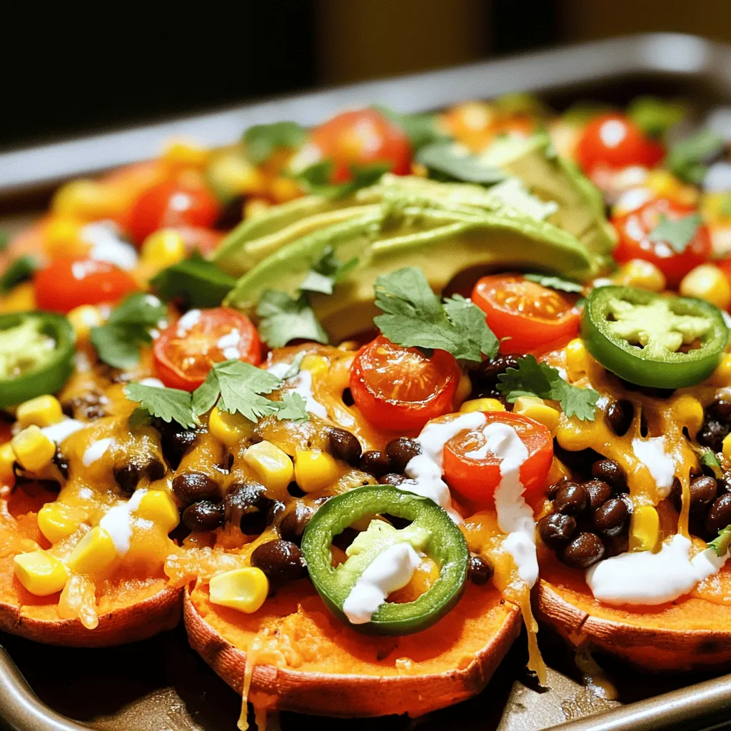 Loaded Sweet Potato Nachos Savory and Flavorful Treat