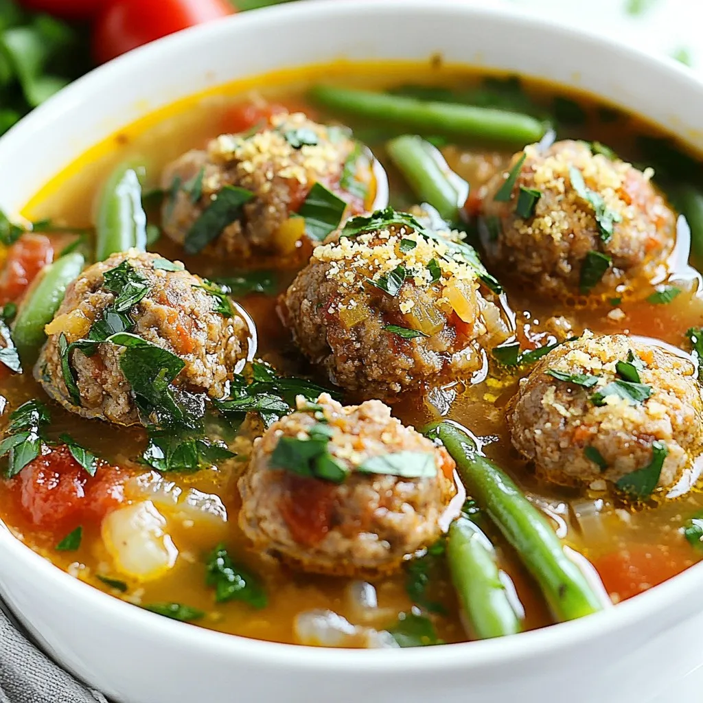 Hearty Meatball Soup Flavorful and Comforting Dish