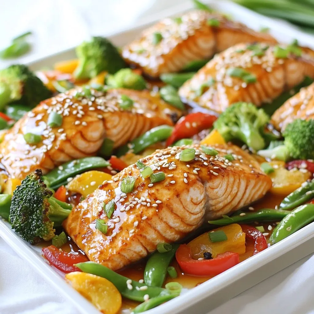 Sheet Pan Teriyaki Salmon &#038; Veggies Tasty Meal