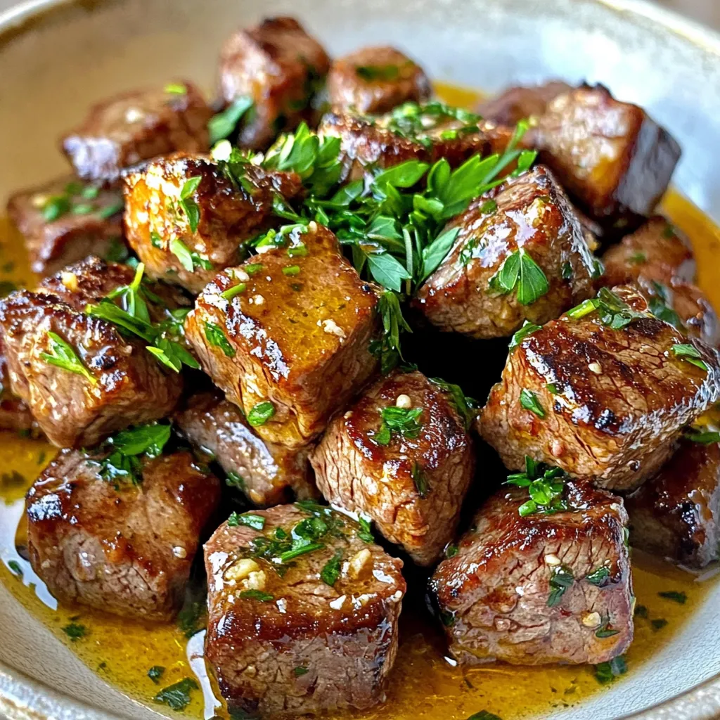 Minute Garlic Butter Steak Bites Quick and Easy Meal