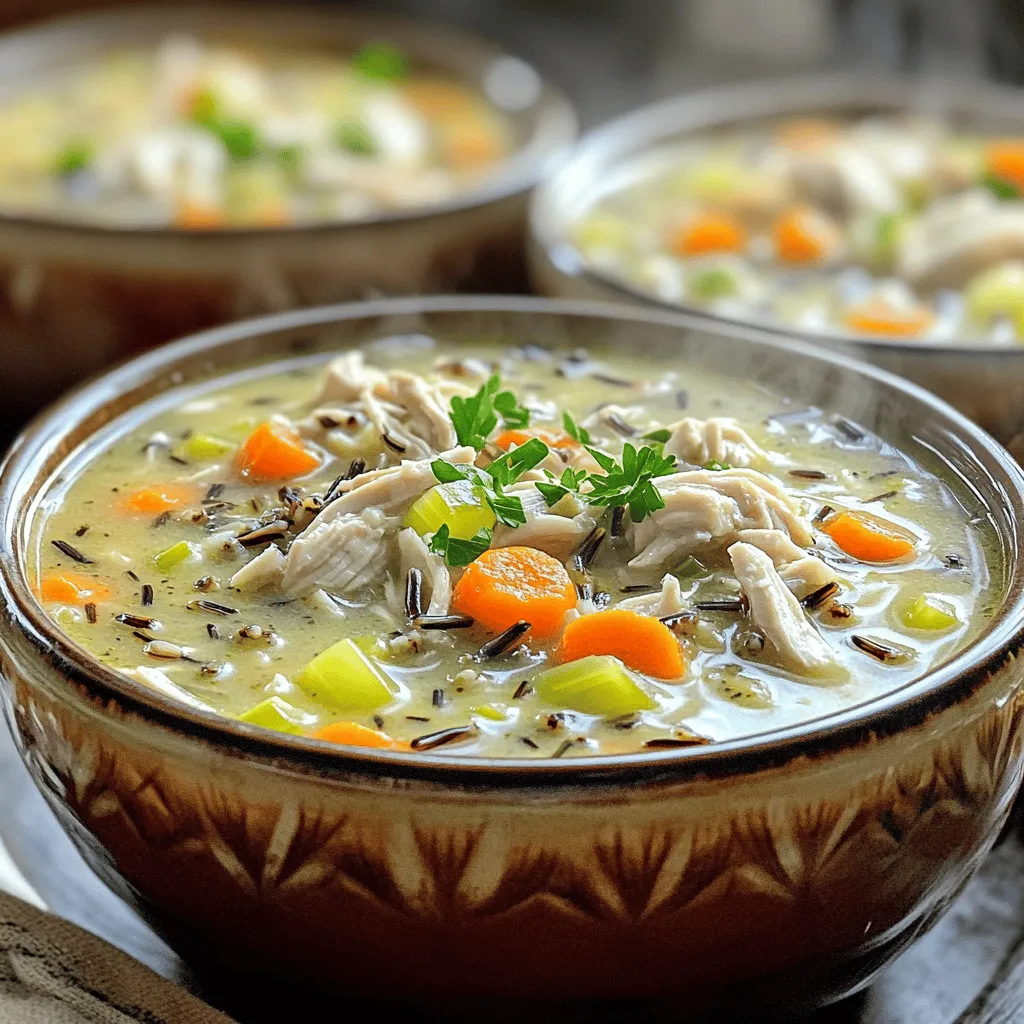 Slow Cooker Chicken and Wild Rice Soup Comfort Dish