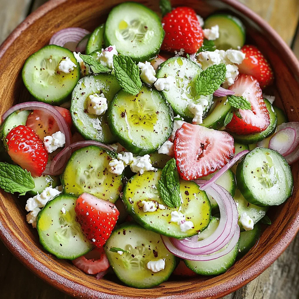 Cucumber Strawberry Salad Fresh and Flavorful Recipe