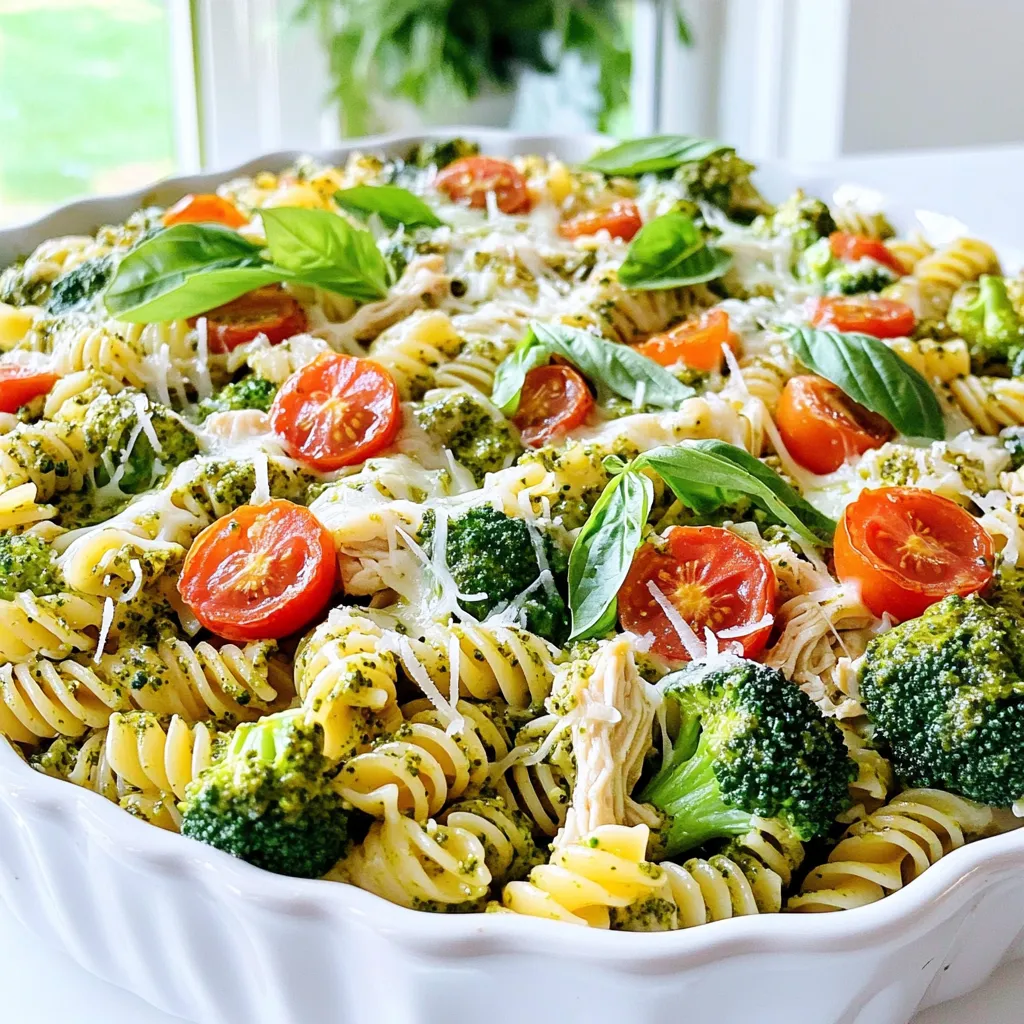 Pesto Chicken Broccoli Pasta Bake Flavorful Comfort Meal