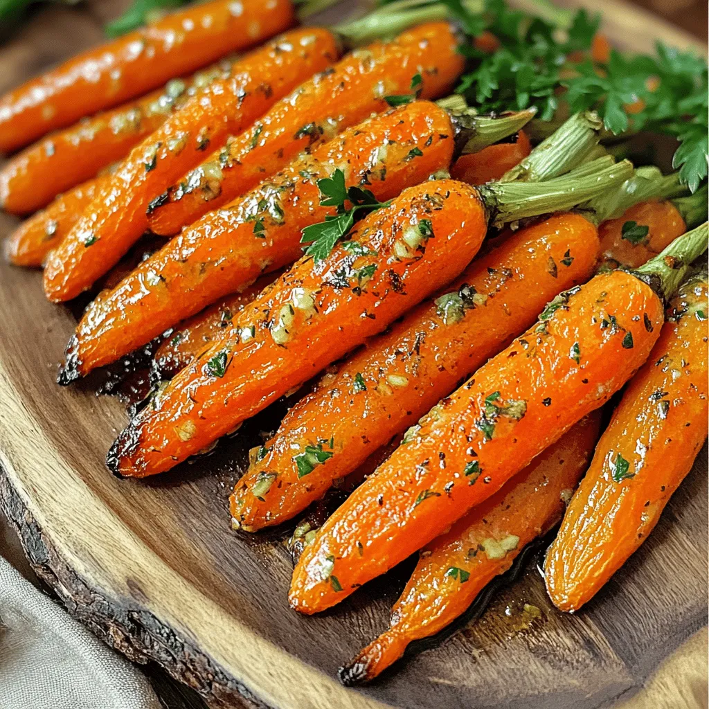 Garlic Butter Roasted Carrots Tasty and Simple Side