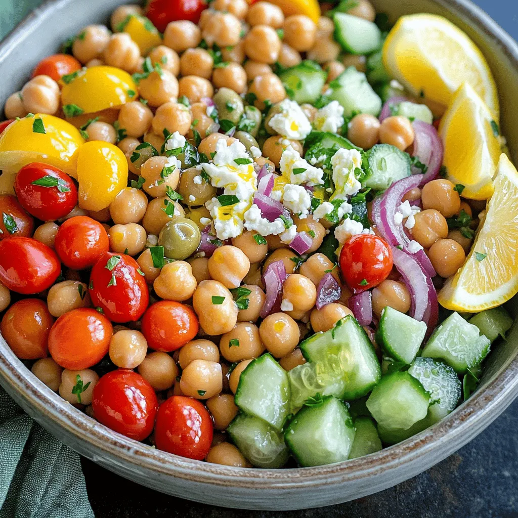 Mediterranean Chickpea Salad Fresh and Flavorful Dish