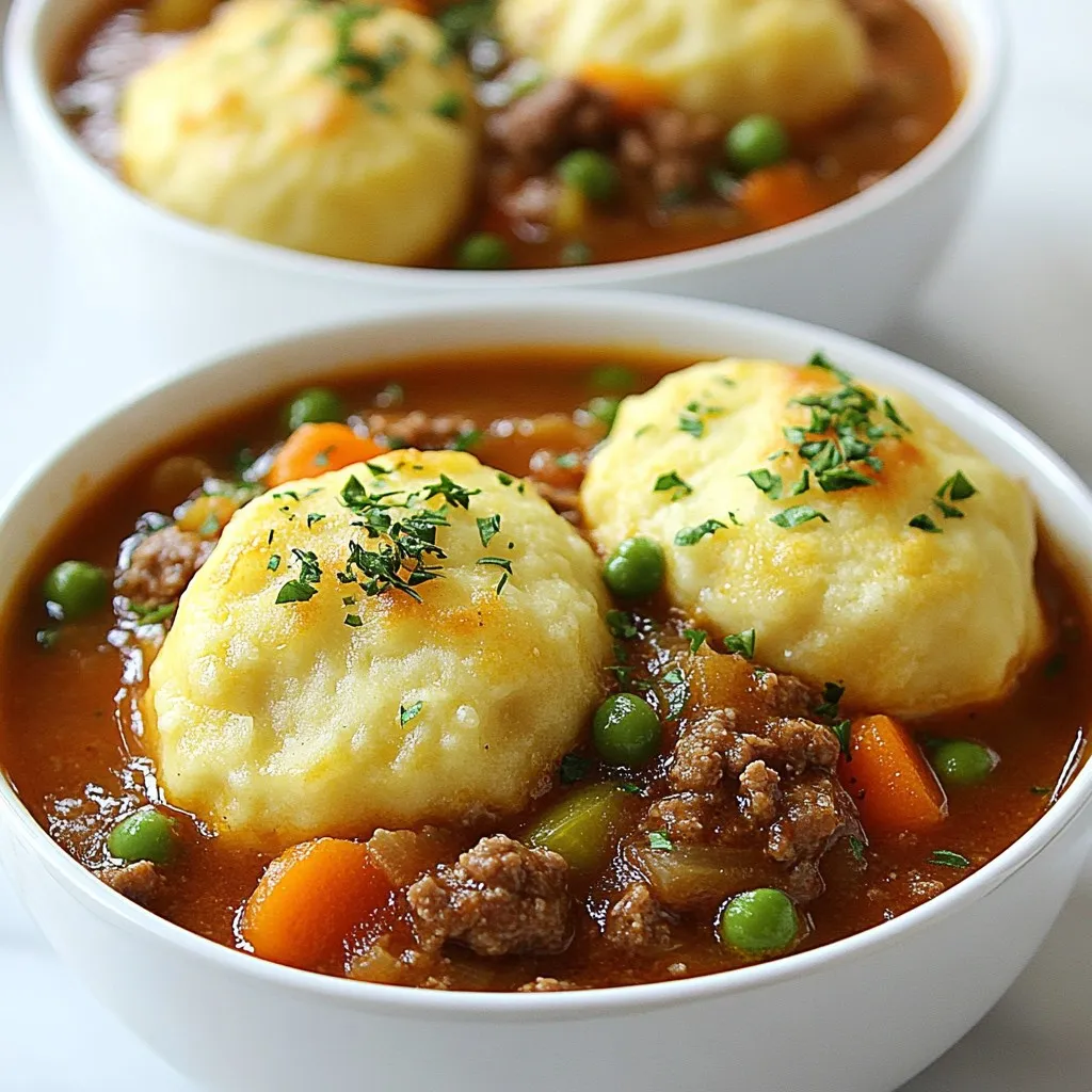 Minced Beef and Dumplings Hearty Comfort Recipe