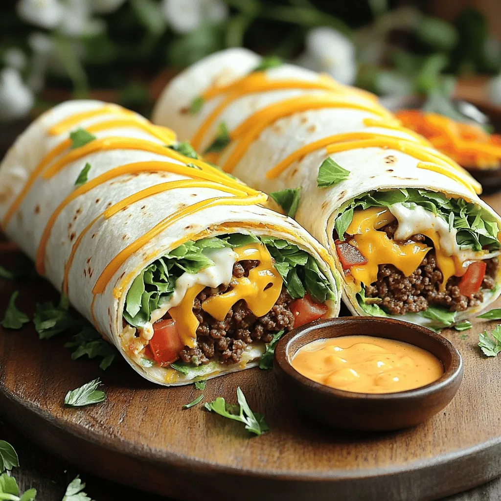 Big Mac Wraps with Special Sauce Easy and Tasty Meal