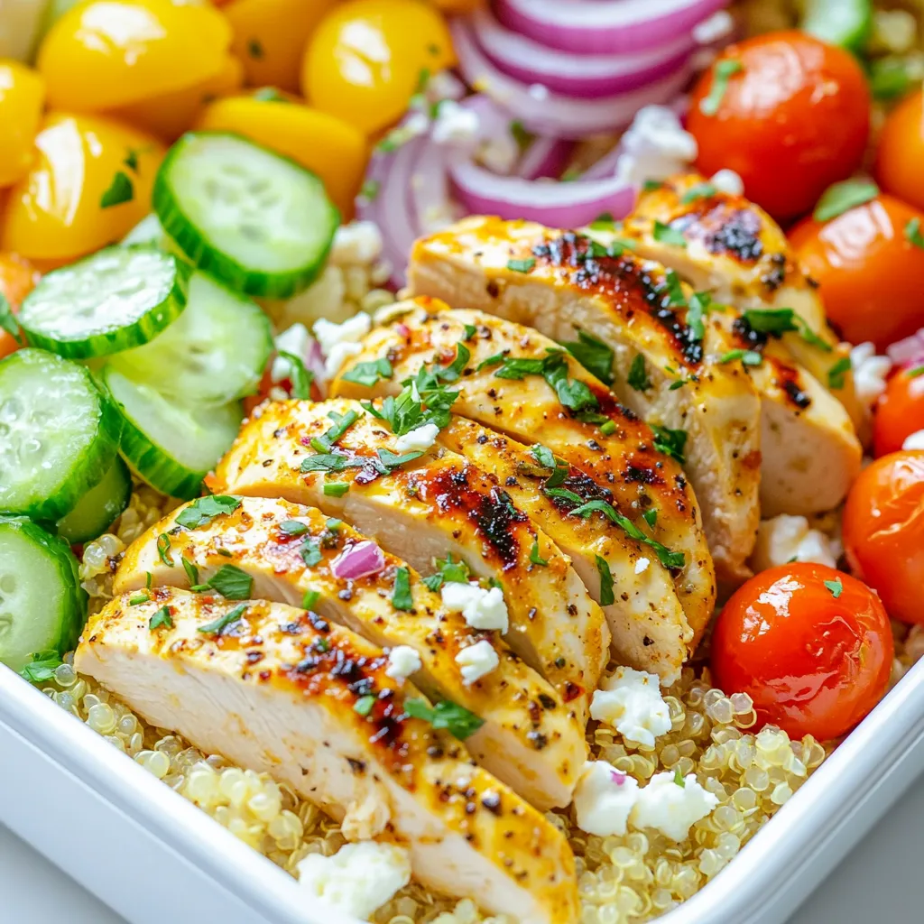 Greek Chicken Meal Prep Bowls Nutritious and Tasty