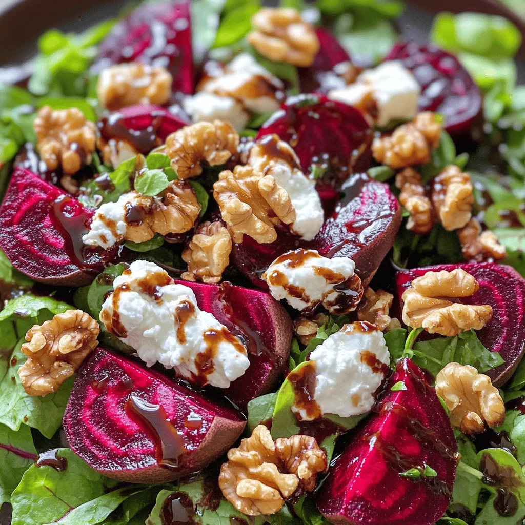 Roasted Beet and Goat Cheese Salad Fresh Flavor Burst