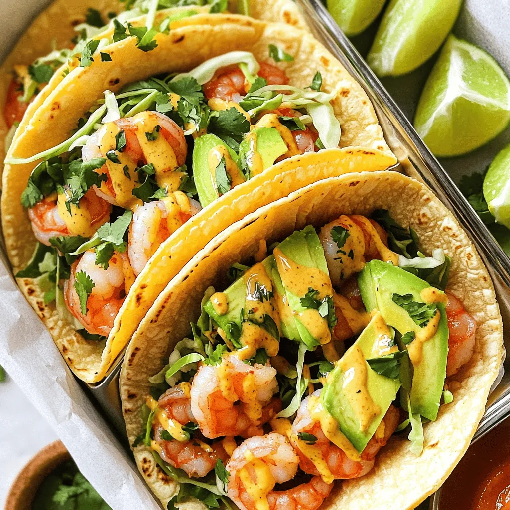 Minute Garlic Butter Shrimp Tacos Quick and Easy Meal