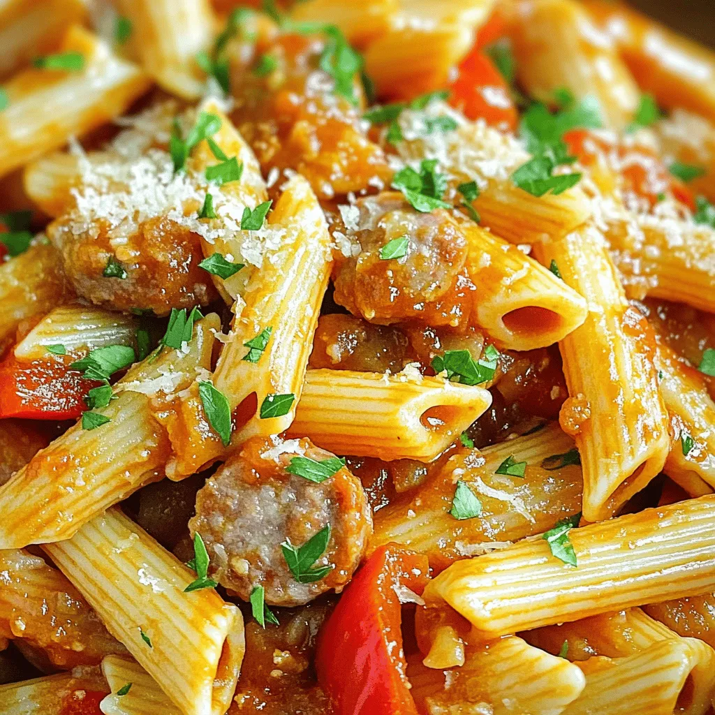 Spicy Honey BBQ Sausage Pasta Delightful Dinner Option
