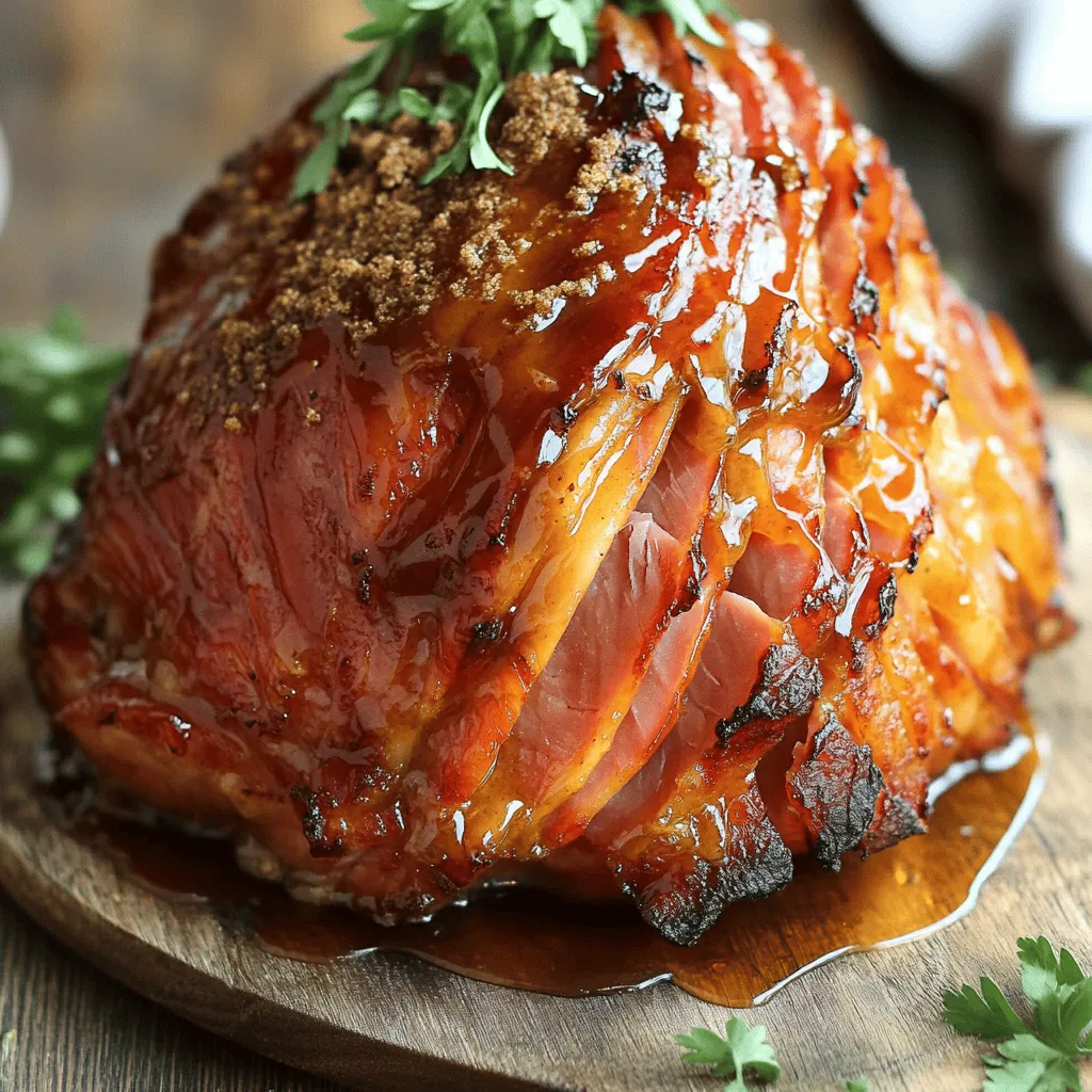 Savory Slow Cooker Maple Brown Sugar Ham Recipe