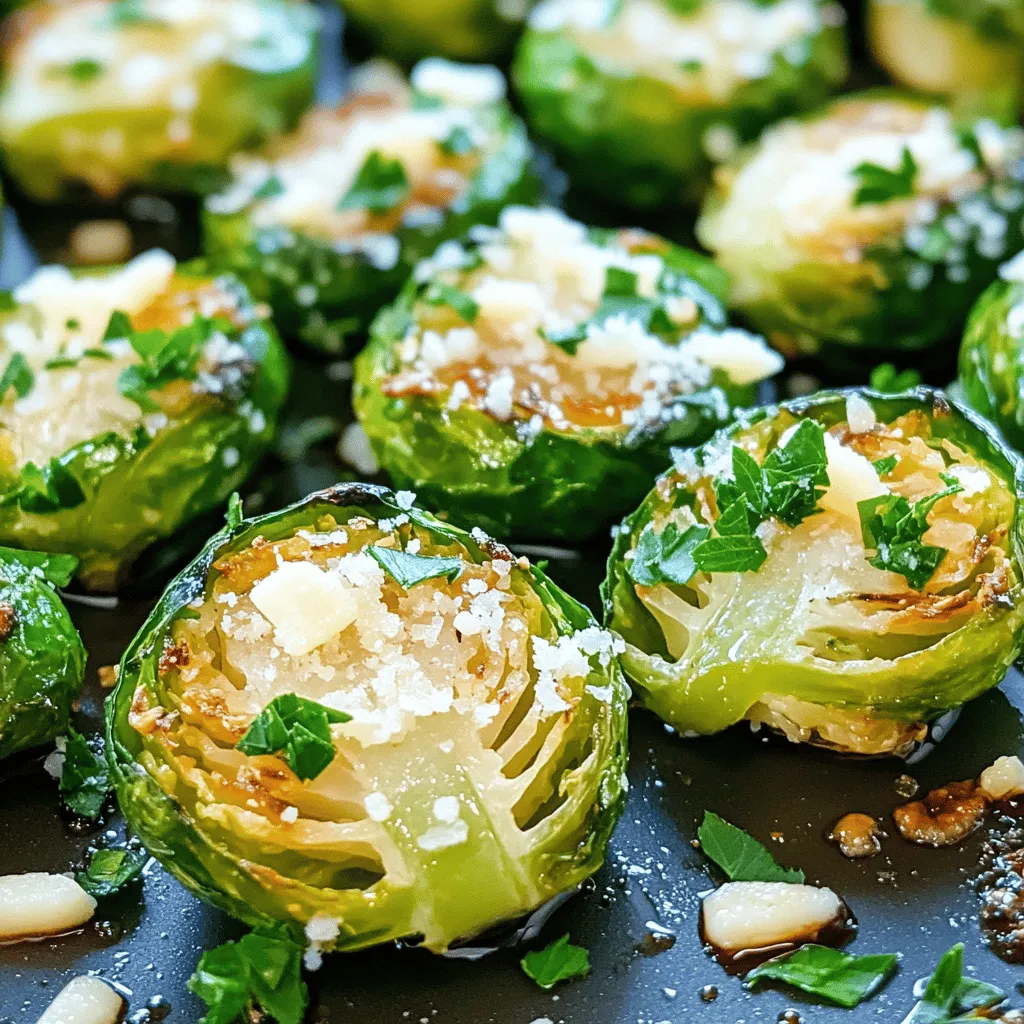 Crispy Garlic Parmesan Brussels Sprouts Tasty Side Dish