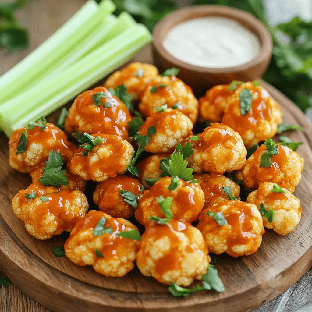 Air Fryer Buffalo Cauliflower Bites Tasty and Easy Snack