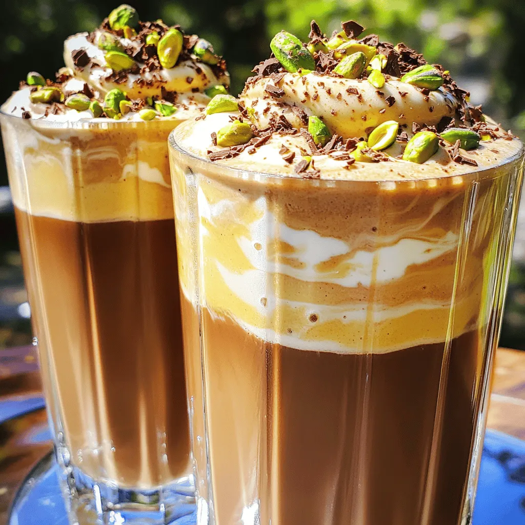 Chocolate Pistachio Cold Brew Shake Delightful Treat