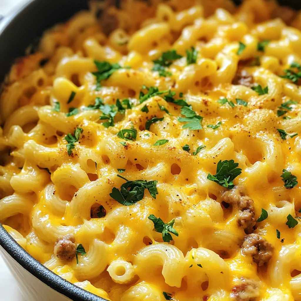 One Pot Cheeseburger Macaroni Comforting Easy Meal