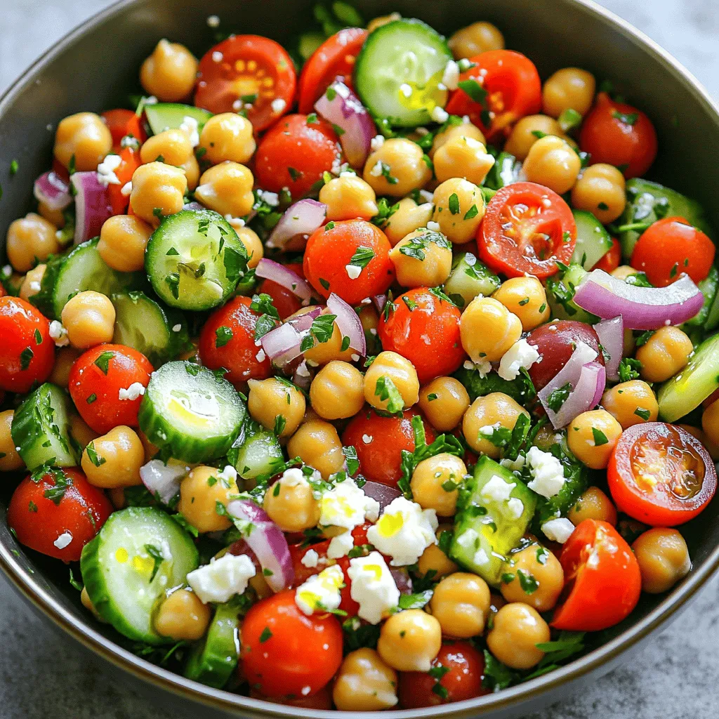 Mediterranean Chickpea Salad Fresh and Simple Meal