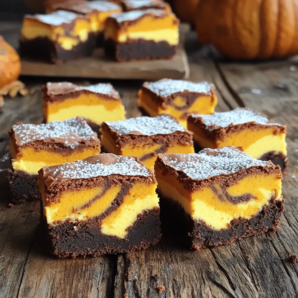 Pumpkin Cheesecake Swirl Brownies Rich and Creamy Treat