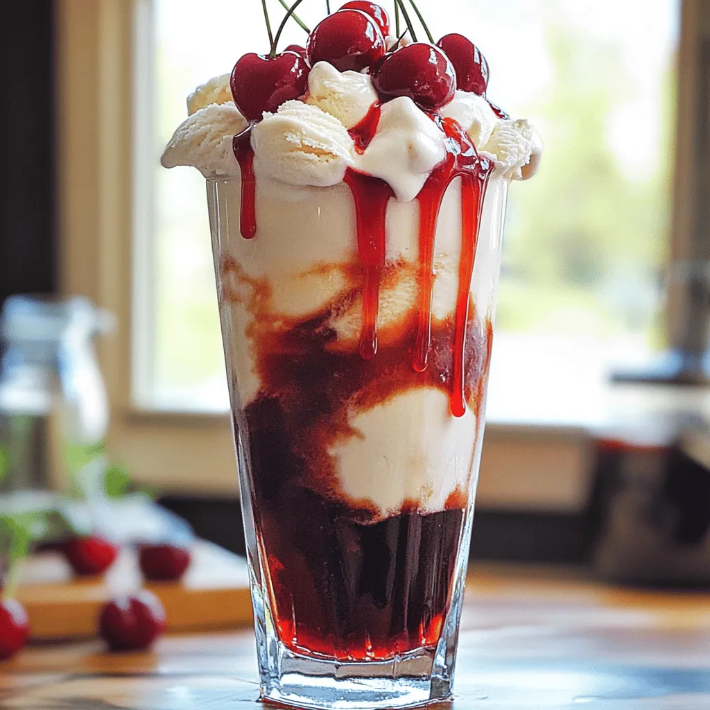 Cherry Cola Cream Float Refreshing and Easy Delight
