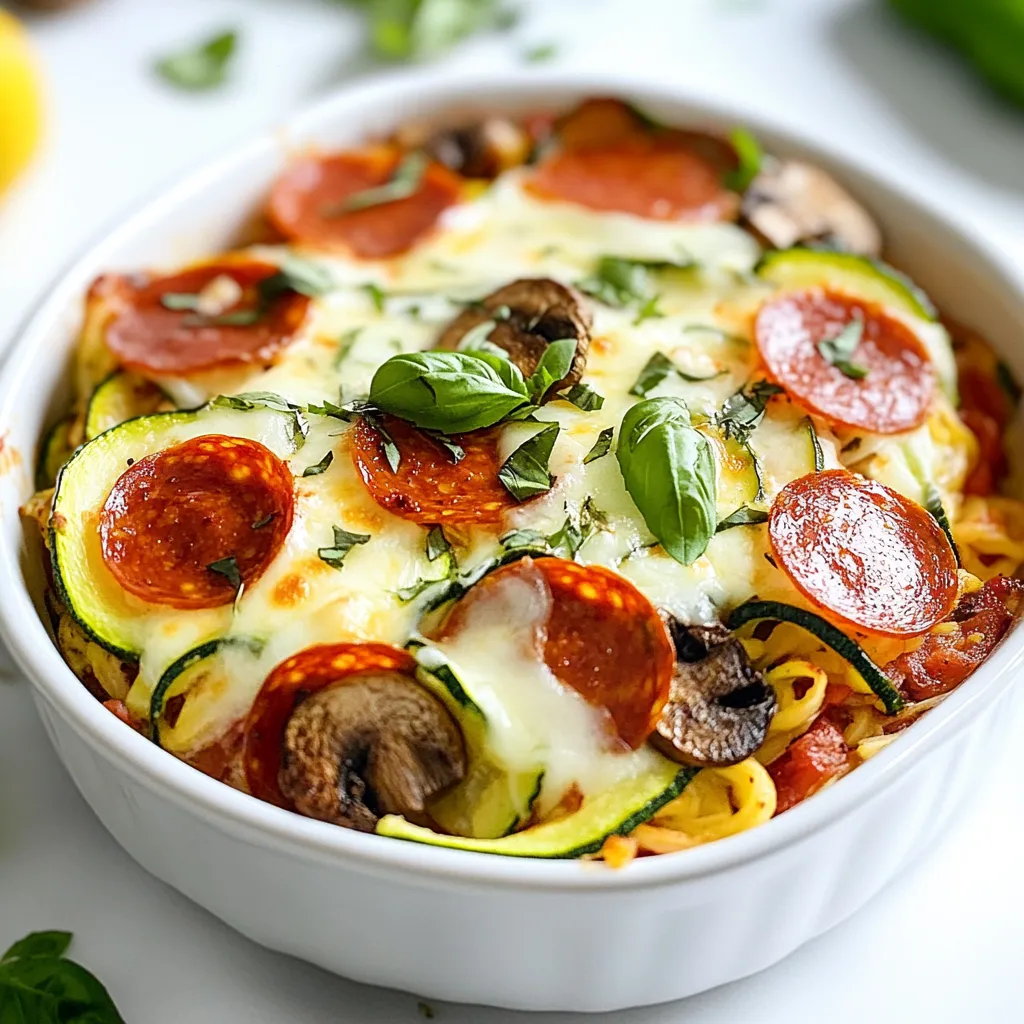 Low-Carb Crustless Pizza Bowl Flavorful and Easy Meal