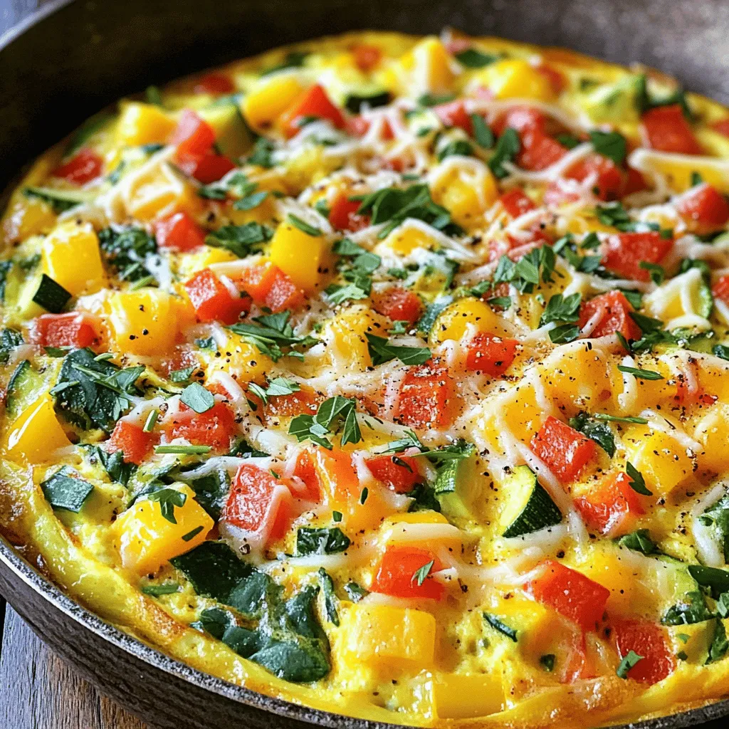 Easy Vegetable Frittata Quick and Healthy Recipe