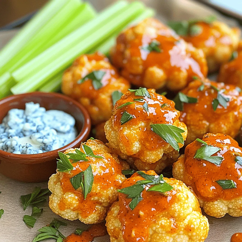 Buffalo Cauliflower Bites Crispy and Flavorful Snack