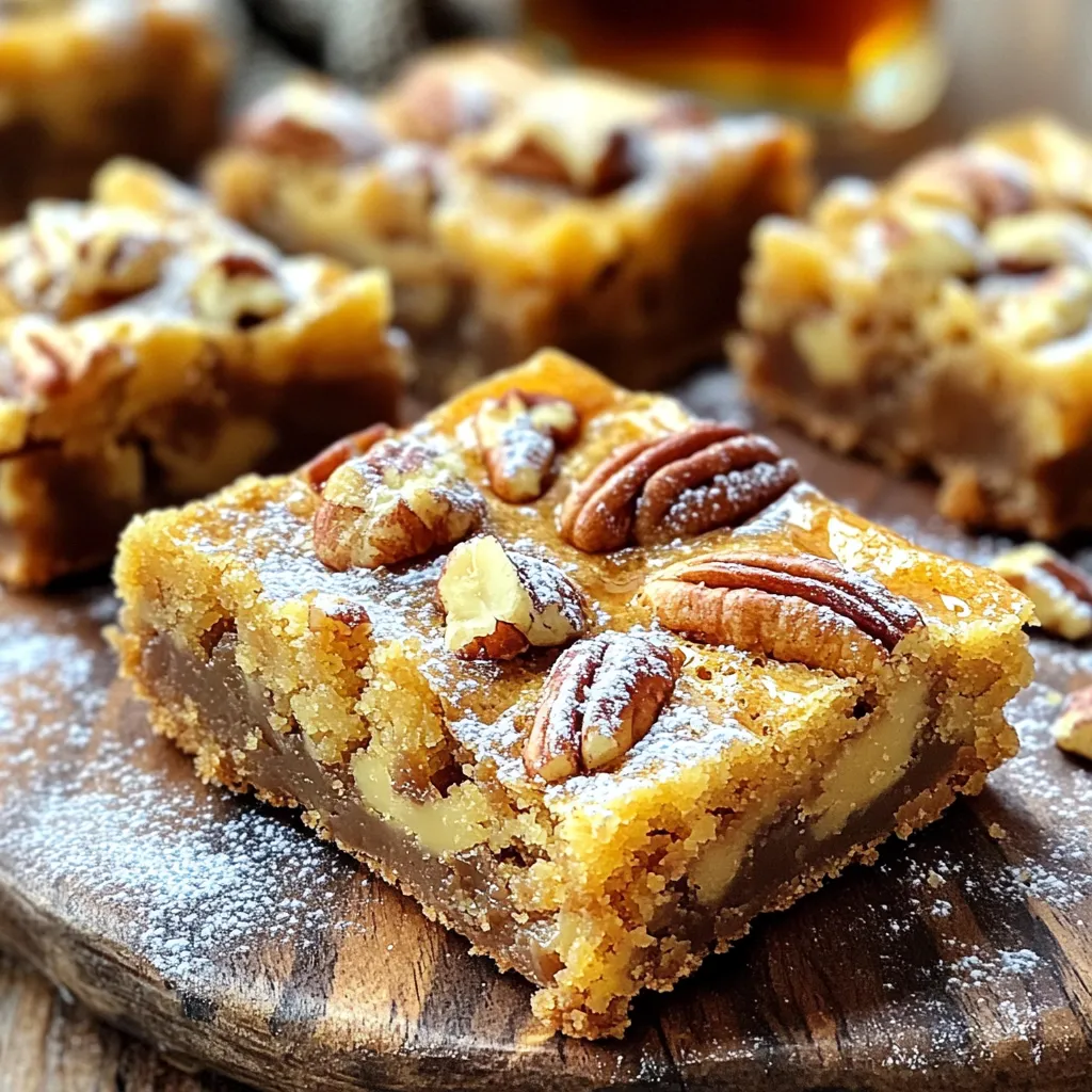 Brown Butter Maple Pecan Blondies Irresistible Treat