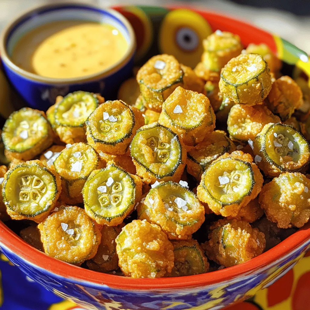 Crunchy Fried Okra Snack Tasty and Quick Delight