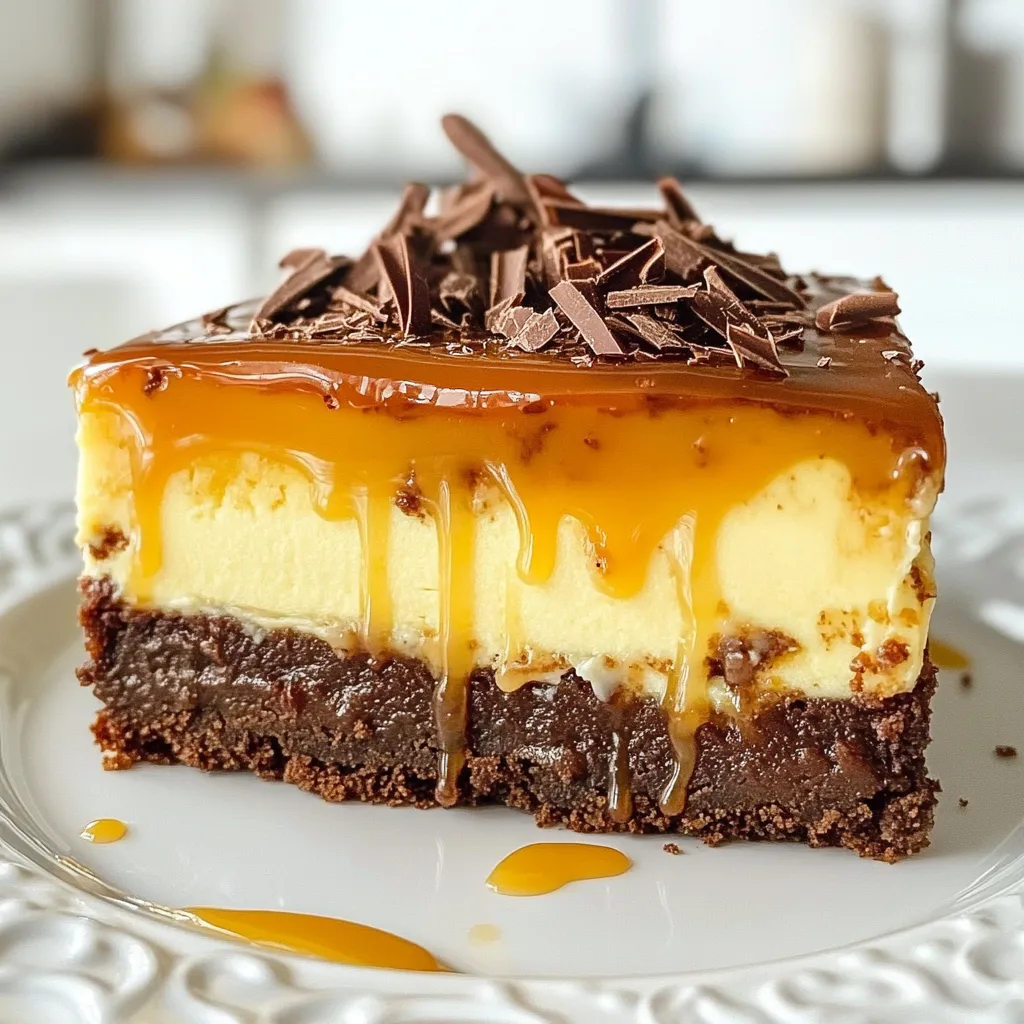 Caramel Brownie Cheesecake Delightful Dessert Recipe