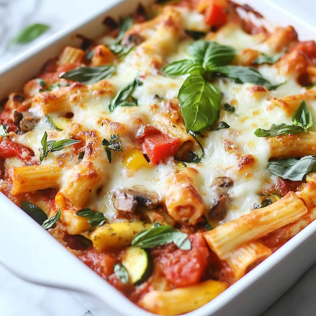 Baked Ziti with Vegetables Flavorful and Simple Recipe