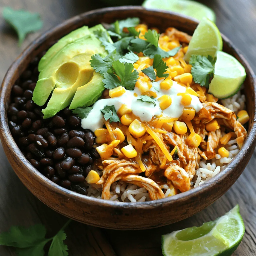 Slow Cooker Chipotle Chicken Burrito Bowls Delight