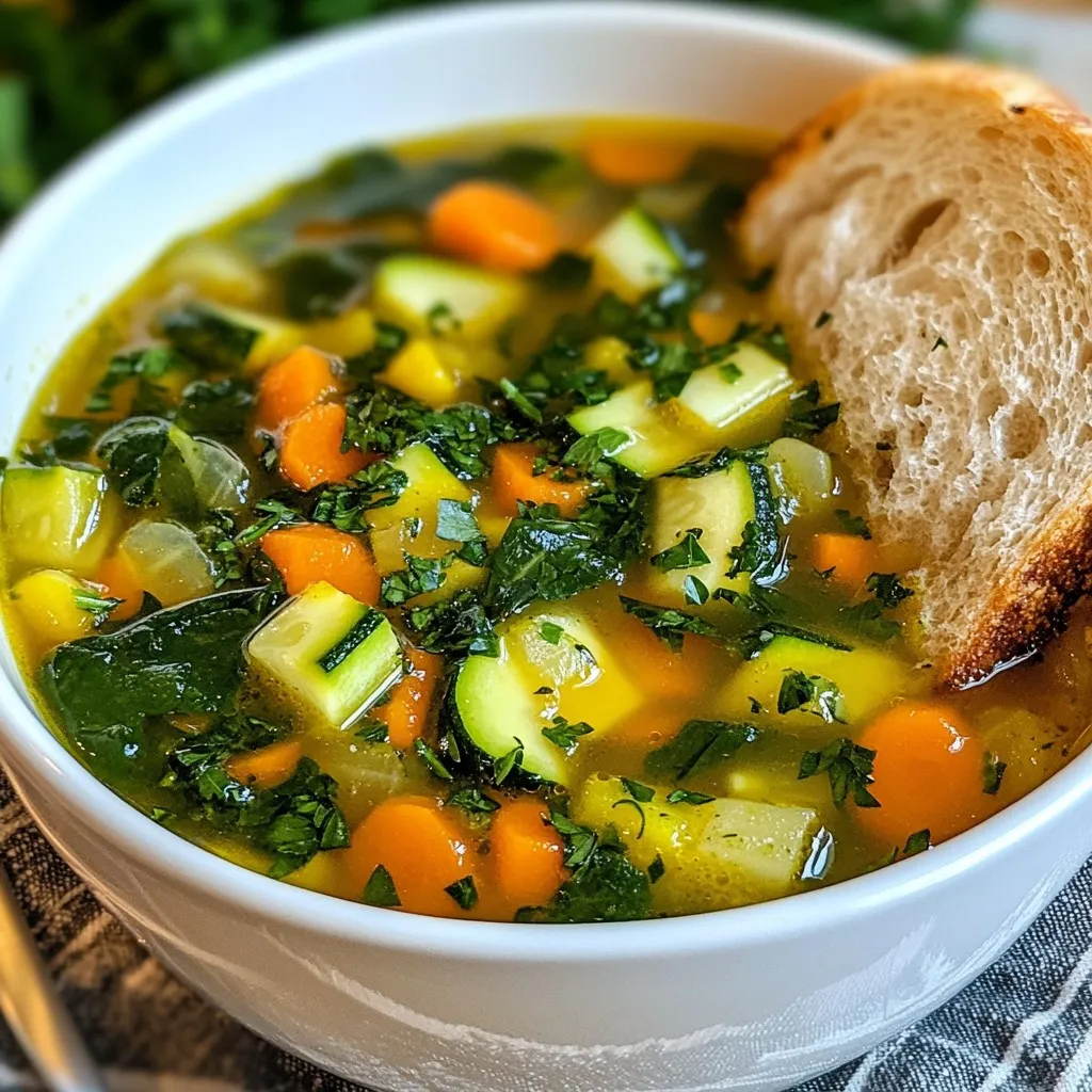 Classic Garden Vegetable Soup Flavorful and Healthy Dish