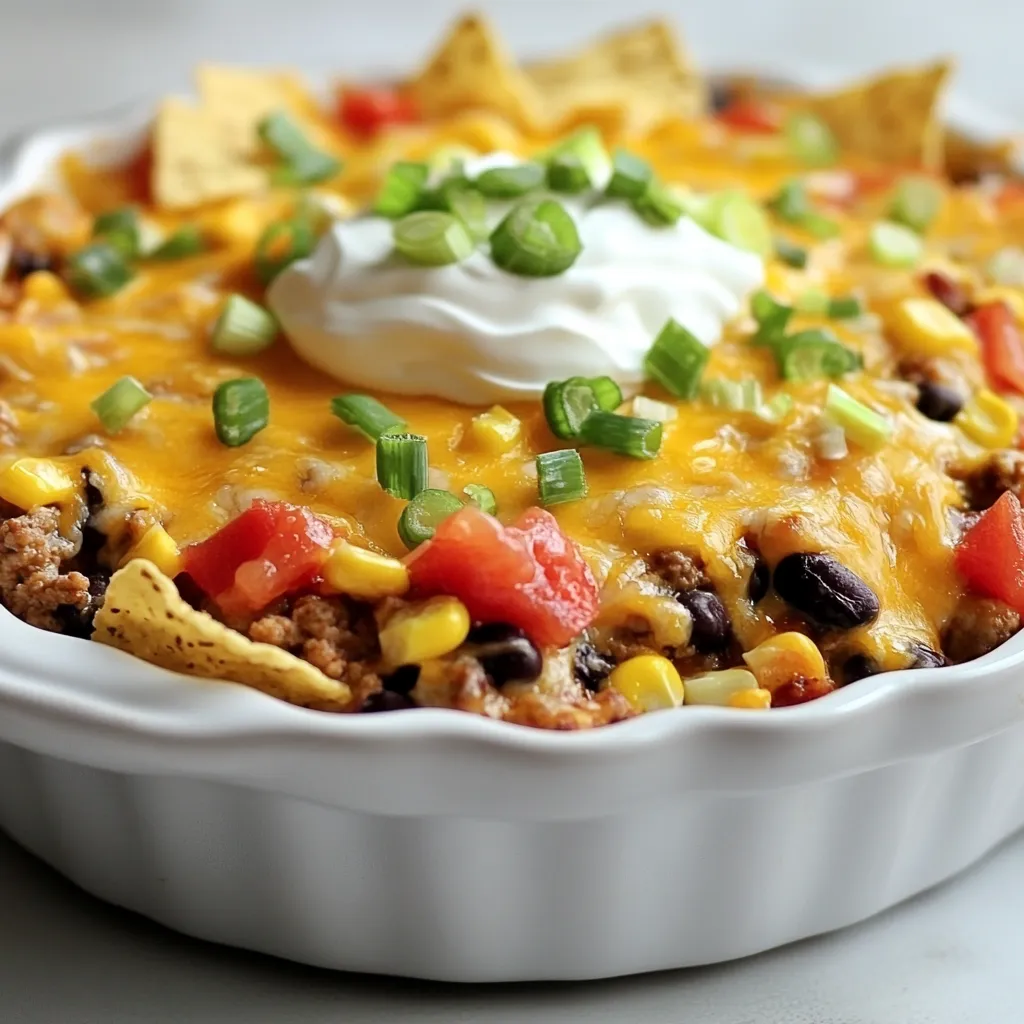 Loaded Taco Beef Casserole Dreamy Dinner Delight