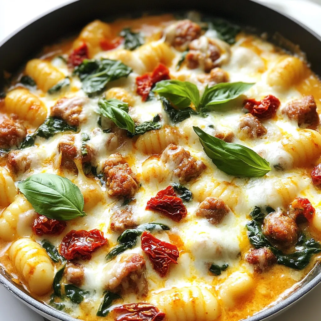 Creamy Sausage Gnocchi Skillet Easy Comfort Meal