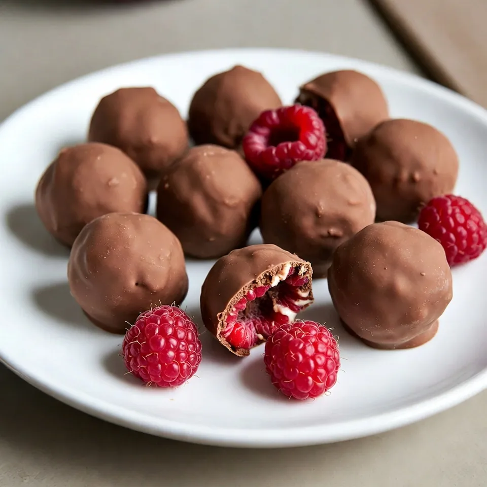 Three-Ingredient Raspberry Truffles Easy and Delicious