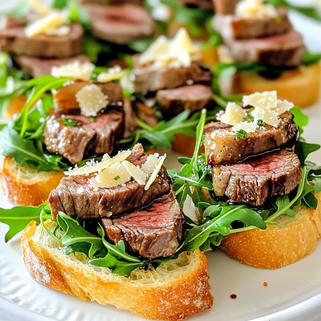 Garlic Steak Crostini Savory and Easy Appetizer