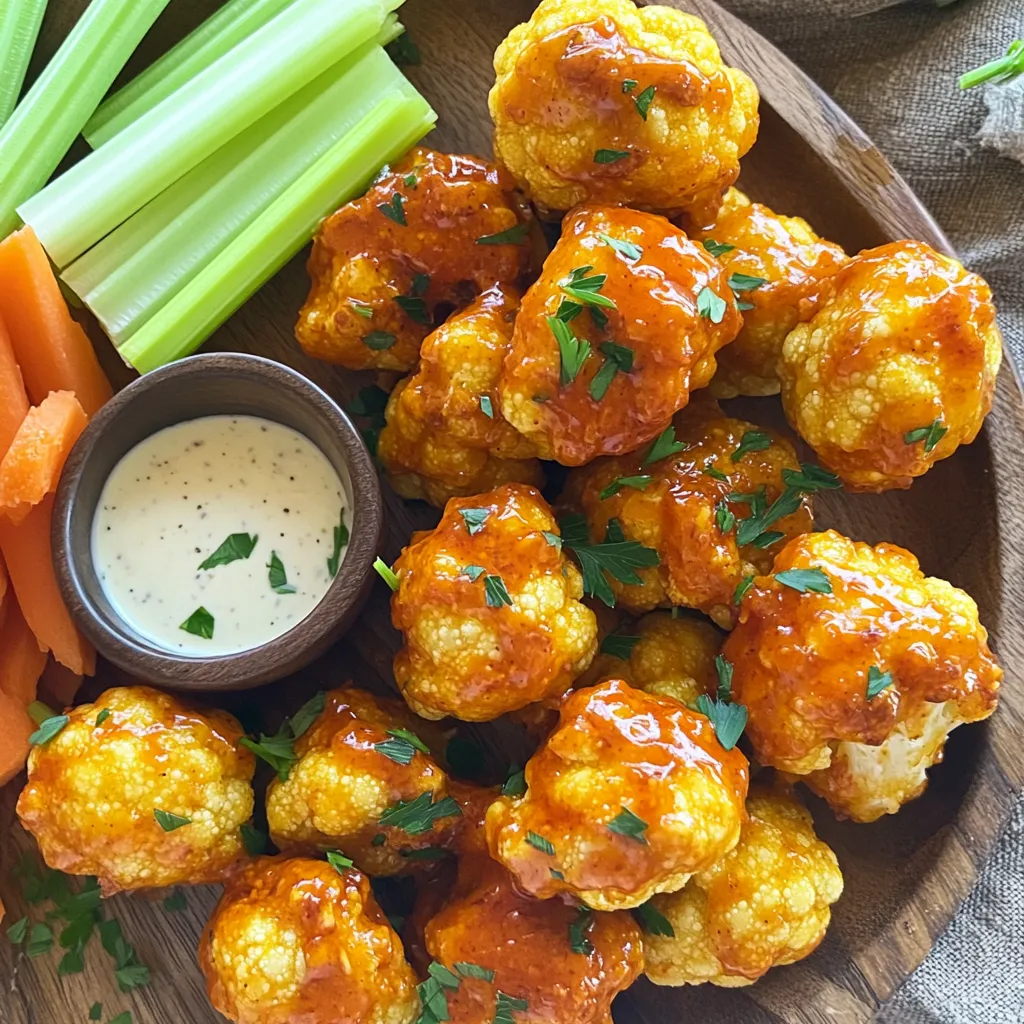 Savory Air Fryer Buffalo Cauliflower Bites Recipe