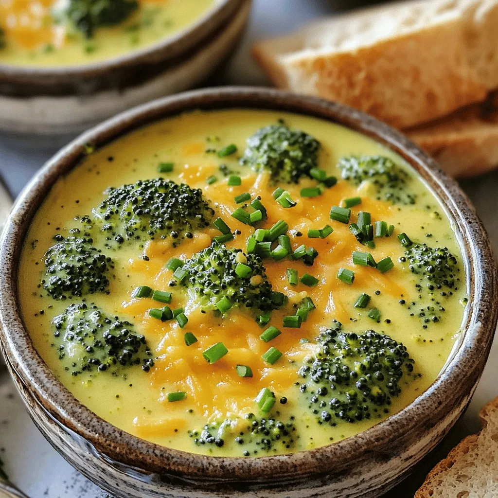 One Pot Creamy Broccoli Cheddar Soup Delight