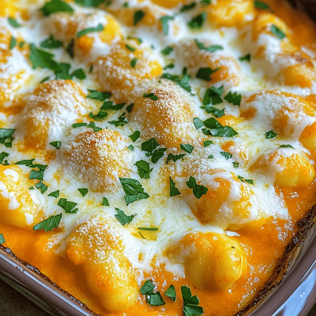 Buttery Garlic Parm Pumpkin Gnocchi Bake Recipe