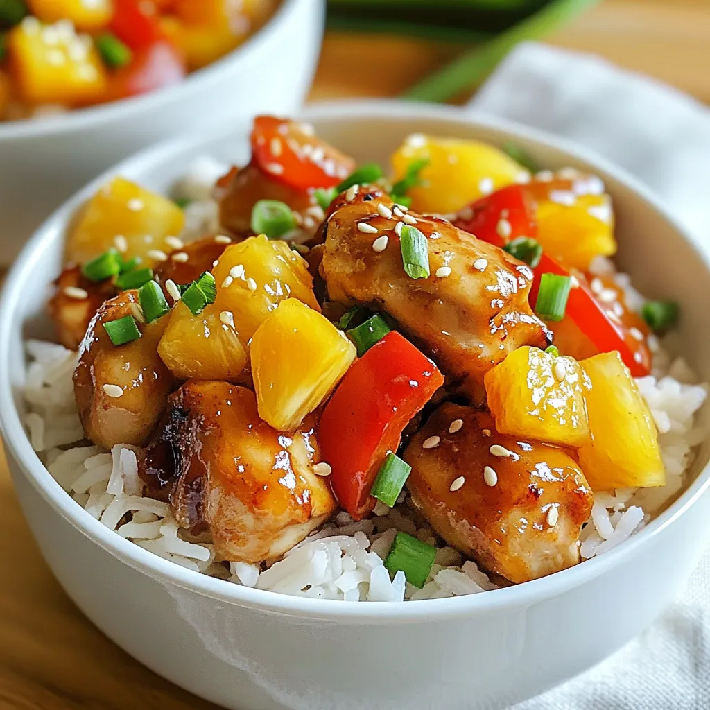 Pineapple Chicken and Rice Flavorful Comfort Meal