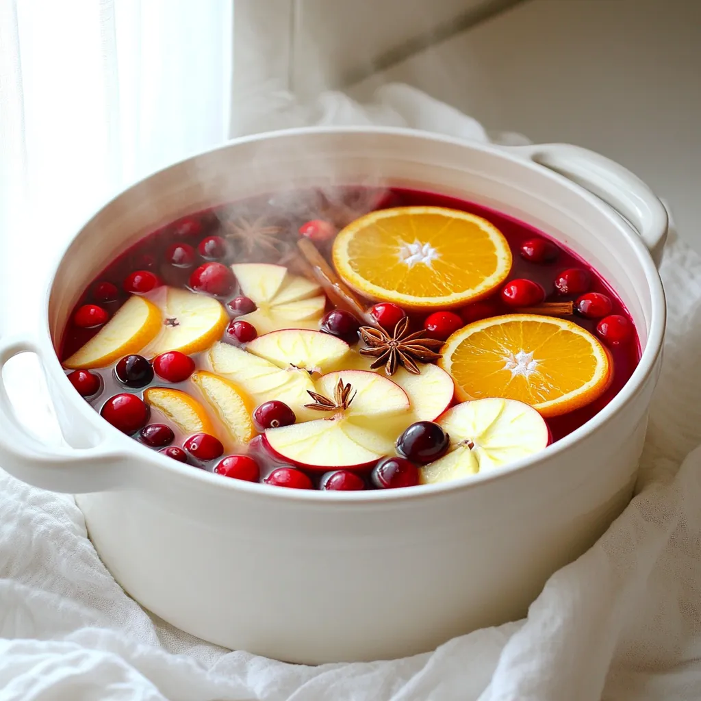Mulled Cranberry Apple Punch Festive Flavor Idea
