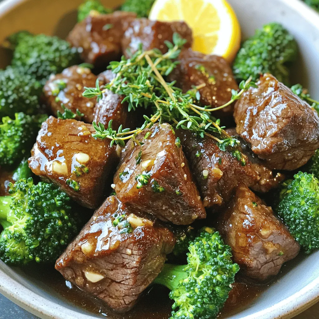 Garlic Butter Steak Bites With Broccoli Delight