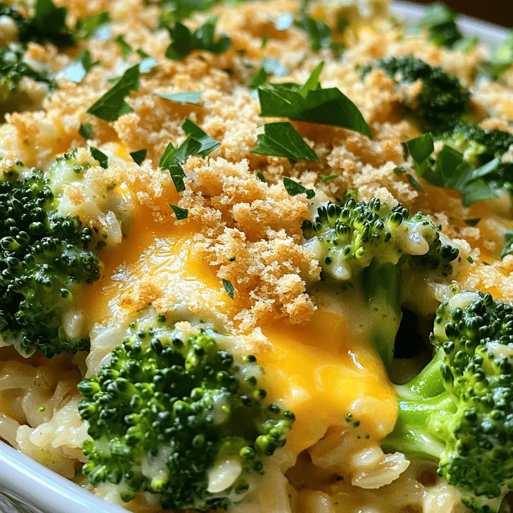 Cheesy Broccoli Rice Casserole Simple and Comforting