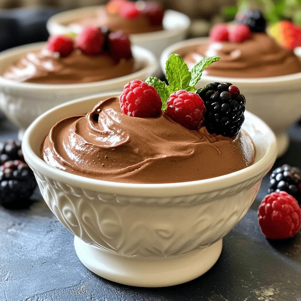 Cottage Cheese Chocolate Mousse Creamy and Delicious